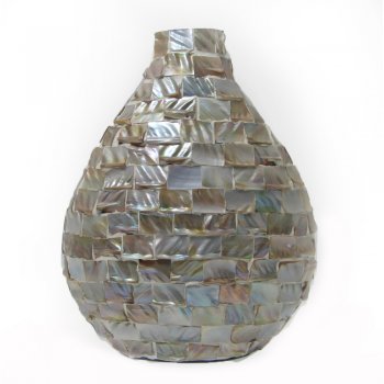 Abalone Shell Mosaic Vase