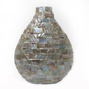 Abalone Shell Mosaic Vase