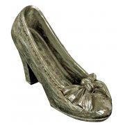 Antique Silver Court Shoe with Bow Ornament