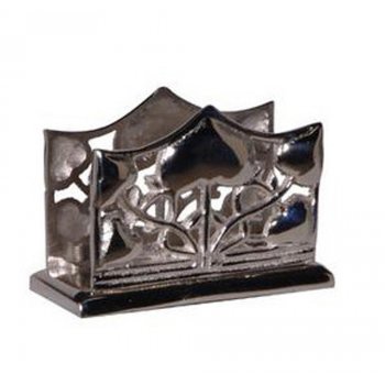 Art Deco Style Nickel Finish Business Card Holder