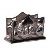 Art Deco Style Nickel Finish Business Card Holder