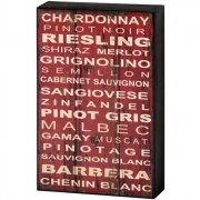 Cool Cafe Style Red & White Wine Shelf Wall Plaque