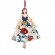 Gisela Graham Arts and Crafts Fairy (Blue) Christmas Tree Decoration