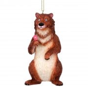 Gisela Graham Baloo the Bear Resin Christmas Tree Decoration