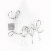 Gisela Graham Beaded Hanging Love Decoration