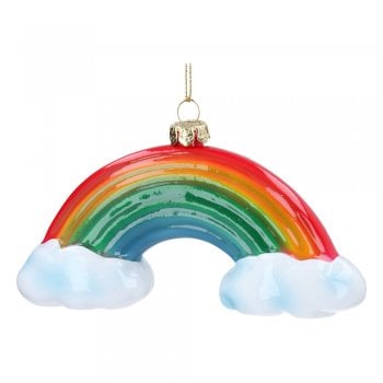 Gisela Graham  Bright Acrylic Rainbow Christmas Tree Decoration