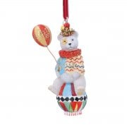Gisela Graham Circus Bear Hanging Christmas Decoration