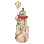 Gisela Graham Circus Polar Bear on a Ball Christmas Ornament