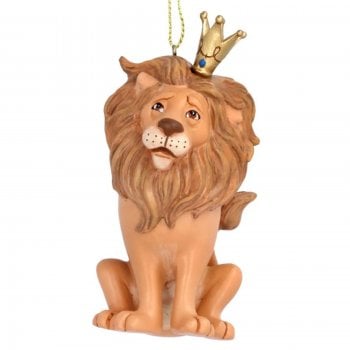 Gisela Graham  Cowardly Lion Resin Christmas Tree Decoration