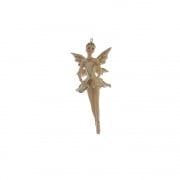 Gisela Graham Cream & Gold Resin Princess Ballerina (Arms Down) Christmas Tree Decoration