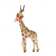Gisela Graham Fantasia Giraffe with Pineapple Crown Christmas Tree Decoration