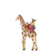 Gisela Graham Fantasia Giraffe with Pineapple Saddle Christmas Tree Decoration