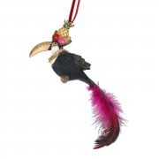 Gisela Graham Fantasia Toucan Christmas Tree Decoration