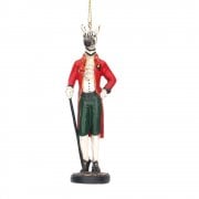 Gisela Graham Gentleman Zebra Christmas Tree Decoration
