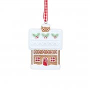 Gisela Graham Gingerbread House (Holly) Christmas Tree Decoration
