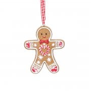 Gisela Graham Gingerbread Man (Heart) Christmas Tree Decoration