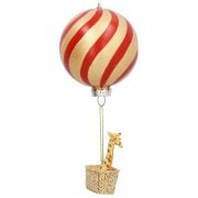 Gisela Graham Giraffe in a Balloon Hanging Christmas Decoration