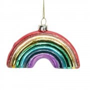 Gisela Graham Glass Rainbow Christmas Tree Decoration