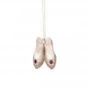 Gisela Graham Gold Ballet Slippers Christmas Tree Decoration
