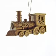 Gisela Graham Gold Steam Train Christmas Tree Decoration