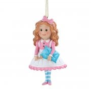 Gisela Graham Goldilocks Resin Christmas Tree Decoration