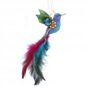 Gisela Graham Hummingbird with Green Wings Christmas Tree Decoration