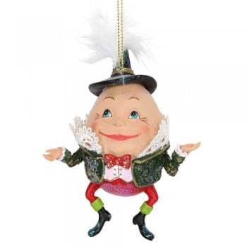 Gisela Graham  Humpty Dumpty Resin & Fabric Christmas Tree Decoration