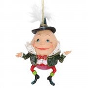 Gisela Graham Humpty Dumpty Resin & Fabric Christmas Tree Decoration
