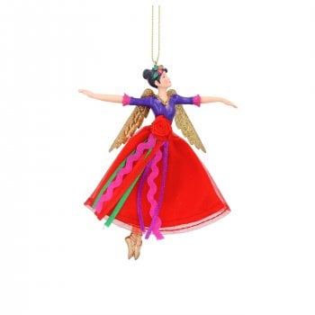 Gisela Graham  Large Carnival Fairy (Arms Out) Christmas Tree Decoration