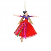 Gisela Graham Large Carnival Fairy (Arms Out) Christmas Tree Decoration