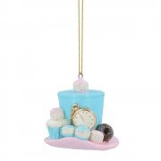 Gisela Graham Mad Hatter Hat Resin Christmas Tree Decoration