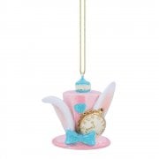 Gisela Graham March Hare Hat Resin Christmas Tree Decoration