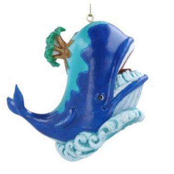Gisela Graham  Monstro the Whale Resin Christmas Tree Decoration