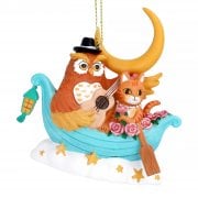 Gisela Graham Owl and the Pussy Cat Resin Christmas Tree Decoration