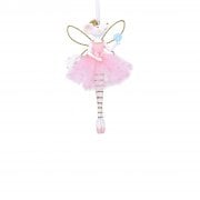 Gisela Graham Pastel Resin & Fabric Tutu Ballerina Mouse (Pale Pink)  Christmas Tree Decoration