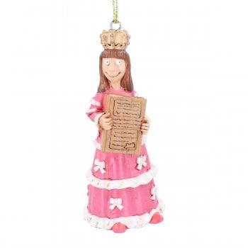 Gisela Graham  Princess Pearl Resin Christmas Tree Decoration