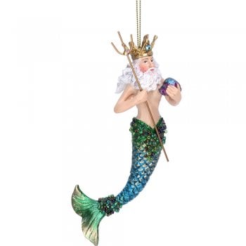 Gisela Graham  Resin 'Atlantis' Neptune Christmas Tree Decoration
