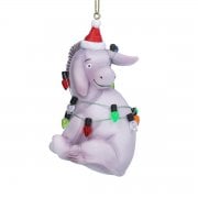 Gisela Graham Resin Eeyore Wrapped in Lights Hanging Decoration