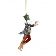 Gisela Graham Resin Nutcracker Soldier Mouse with Blue Jacket Christmas Tree Decoration