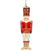 Gisela Graham Resin Nutcracker Soldier with Red Jacket Christmas Tree Decoration