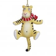 Gisela Graham Resin Tigger wearing a Scarf Hanging Decoration