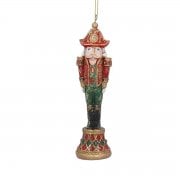 Gisela Graham Resin Vintage Style Nutcracker Doll Christmas Tree Decoration