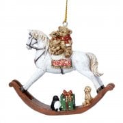 Gisela Graham Rocking Horse with Toys Christmas Tree Decoration