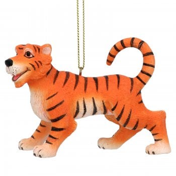 Gisela Graham  Shere Khan the Tiger Resin Christmas Tree Decoration