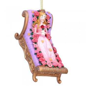 Gisela Graham  Sleeping Beauty Painted Resin Christmas Tree Decoration
