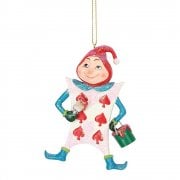 Gisela Graham Spade Playing Card Man Resin Christmas Tree Decoration