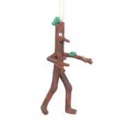Gisela Graham Stick Man Resin Christmas Tree Decoration