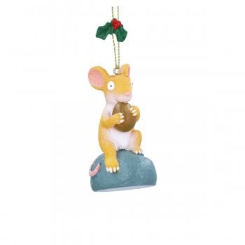 Gisela Graham  The Gruffalo Mouse with Nut Resin Christmas Tree Decoration