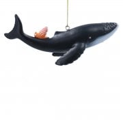 Gisela Graham The Snail and the Whale (snail on tail) Resin Christmas Tree Decoration