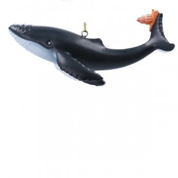 Gisela Graham  The Snail and the Whale (snail on tip) Resin Christmas Tree Decoration